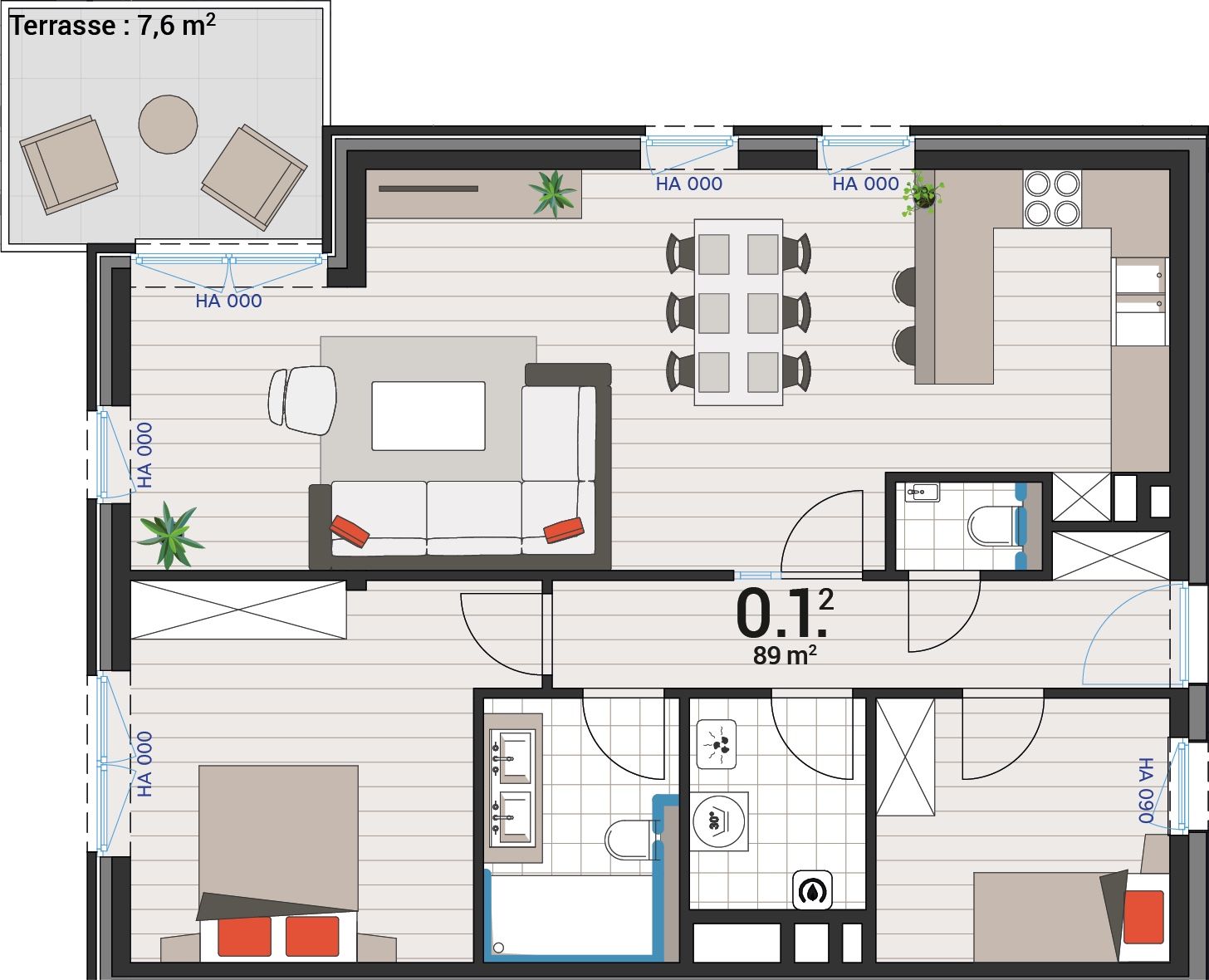 Appartement 0.1.